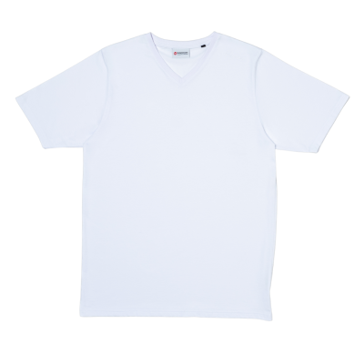 White V-neck