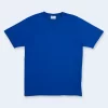 a blue Adamsson t-shirt, v-neck