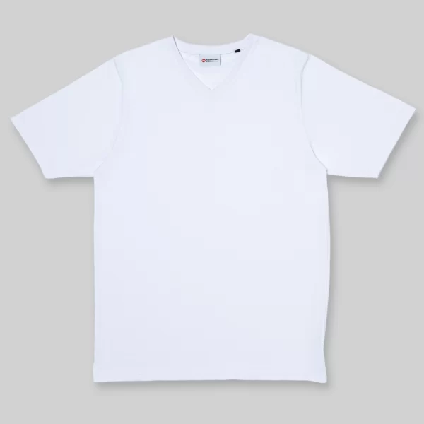 white Adamsson t-shirt, v-neck