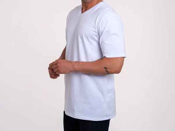 white Adamsson t-shirt, v-neck